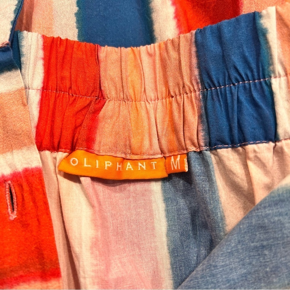 Oliphant Colorful Striped Button Front Maxi Skirt Sz-M - Picture 8 of 10